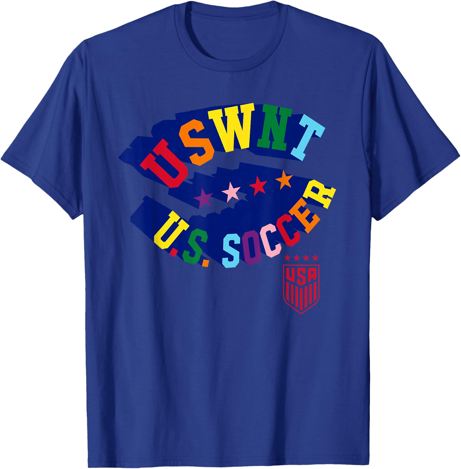 Officially Licensed U.S. Soccer USWNT Pride T-Shirt - T-Shirt | Royal