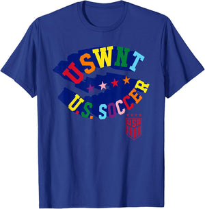 Officially Licensed U.S. Soccer USWNT Pride T-Shirt - T-Shirt | Royal