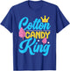 Funny Cotton Candy King Quote Boys Flavored Candies T-Shirt - T-Shirt | Royal
