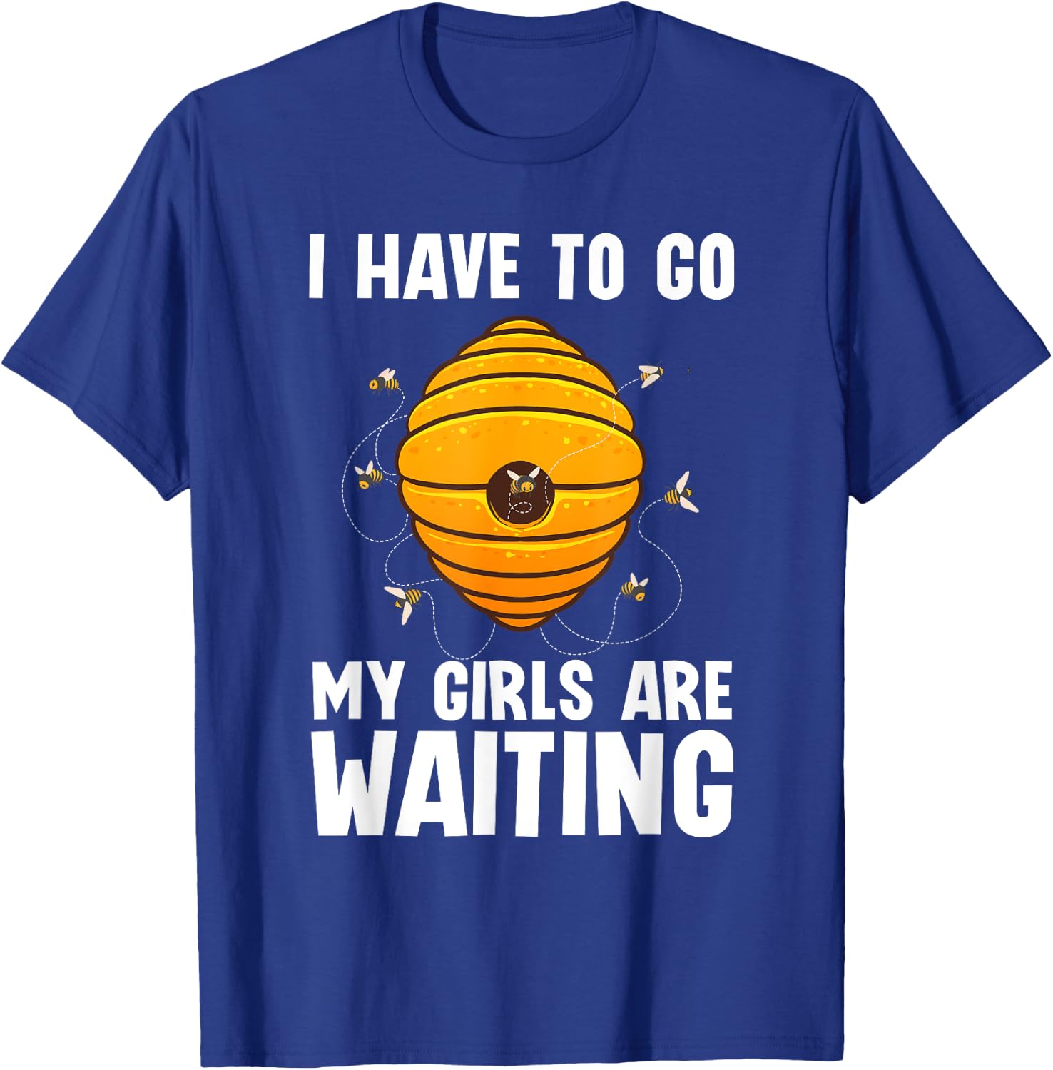 Funny Beekeeper Art Girls Bee Beekeeping Beekeeper T-Shirt - T-Shirt | Royal