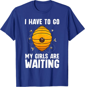 Funny Beekeeper Art Girls Bee Beekeeping Beekeeper T-Shirt - T-Shirt | Royal