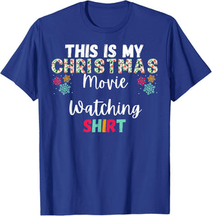 This Is My Christmas Movie Watching T-Shirt - T-Shirt | Royal