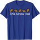 Capybara This Is How I Roll Cute Capy Rodent Men Women Kids T-Shirt - T-Shirt | Royal