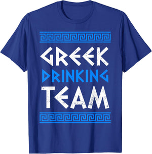 Greek Drinking Team Opa Ancient Greek Beer Party Greece T-Shirt - T-Shirt | Royal