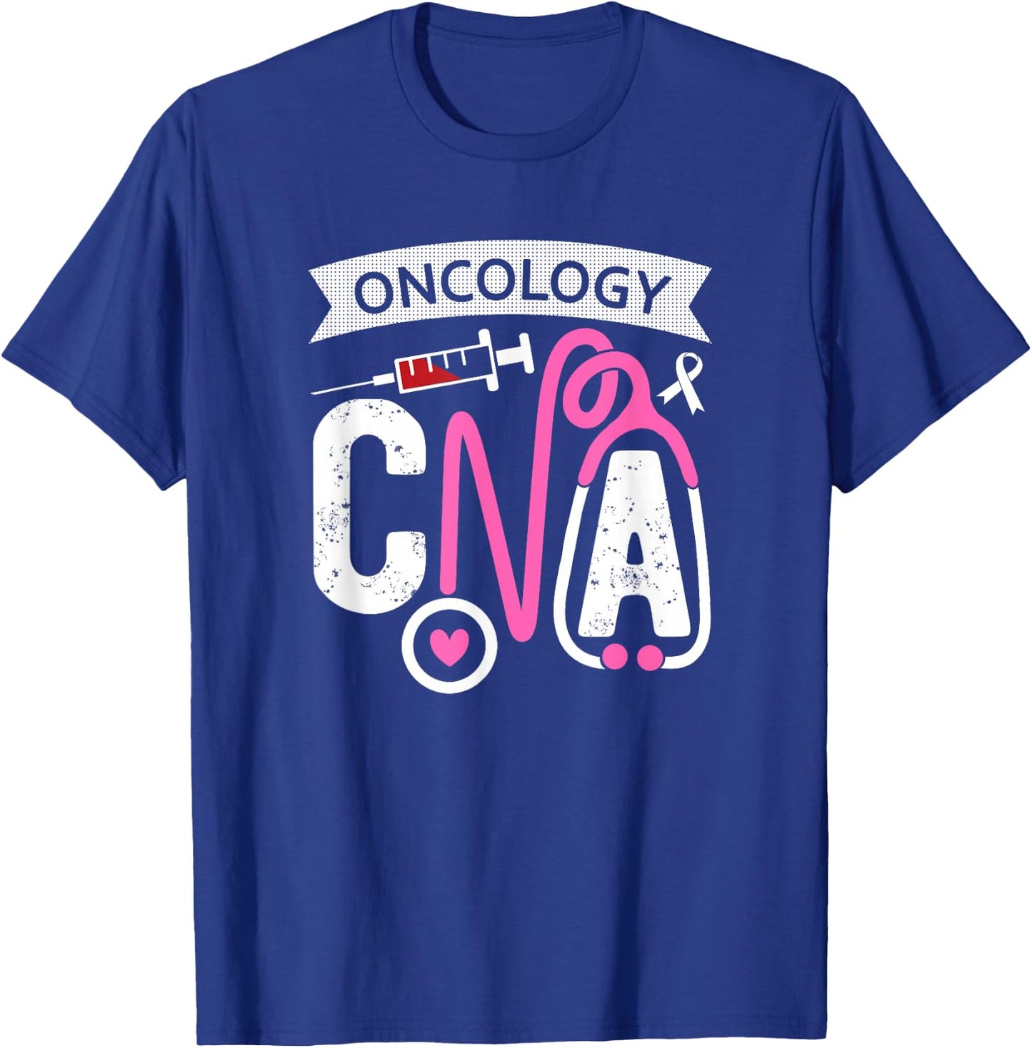 Oncology CNA Certified Nursing Assistant Nurse Oncology T-Shirt - T-Shirt | Royal