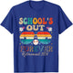School's Out Forever Retired Teacher Retirement 2024 T-Shirt - T-Shirt | Royal