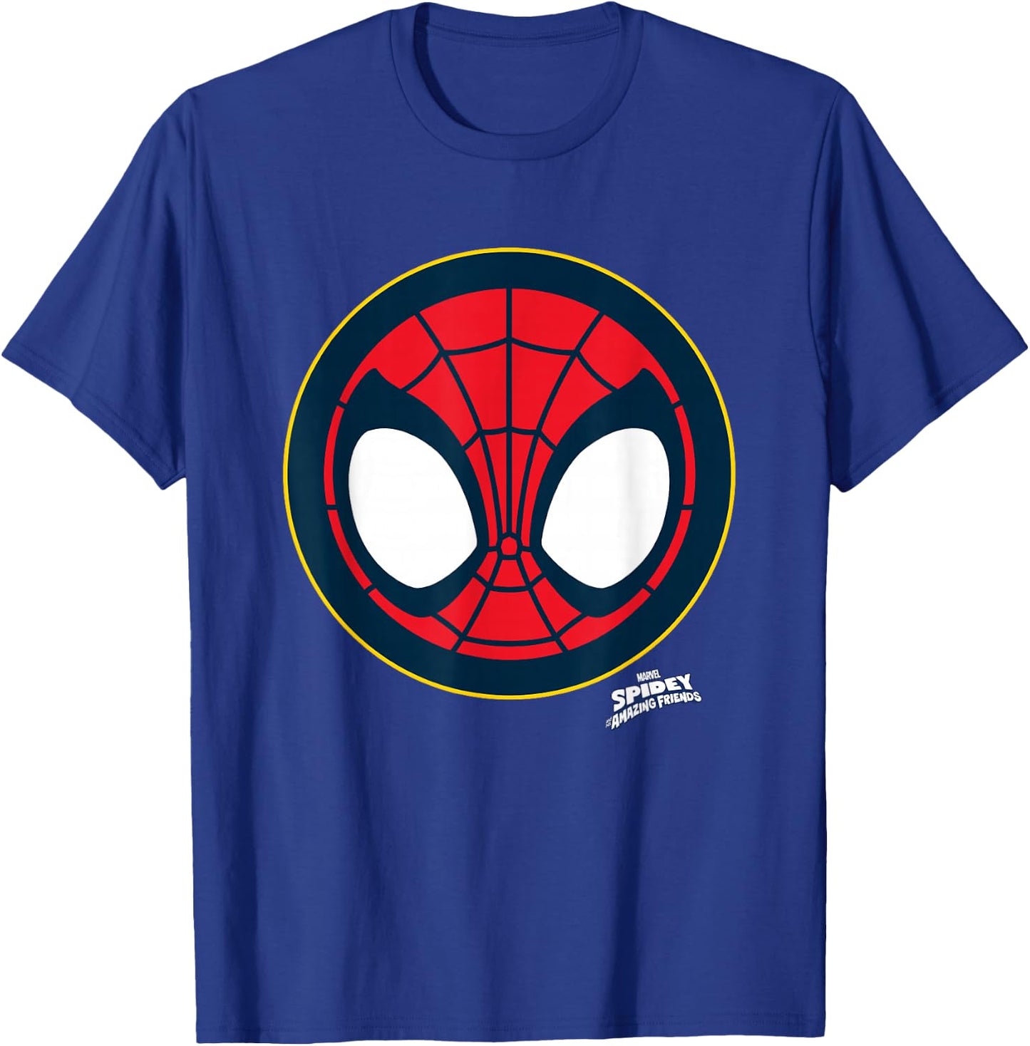 Marvel Spidey and His Amazing Friends Spidey Face Emblem T-Shirt - T-Shirt | Royal