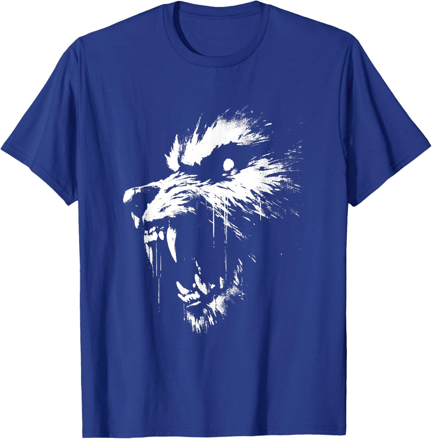 Werewolf - Vintage Spooky Werewolf Halloween Lover T-Shirt - T-Shirt | Royal