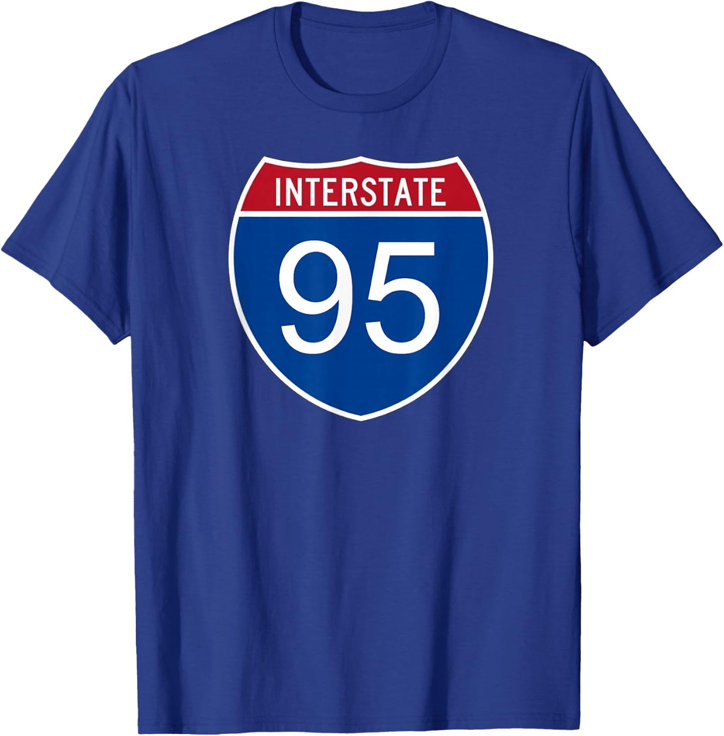 I-95 Interstate Road Trip Travel Souvenir - Interstate 95 T-Shirt - T-Shirt | Royal