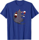 Cat and a bottle of wine. Cat wine red wine vino wine T-Shirt - T-Shirt | Royal