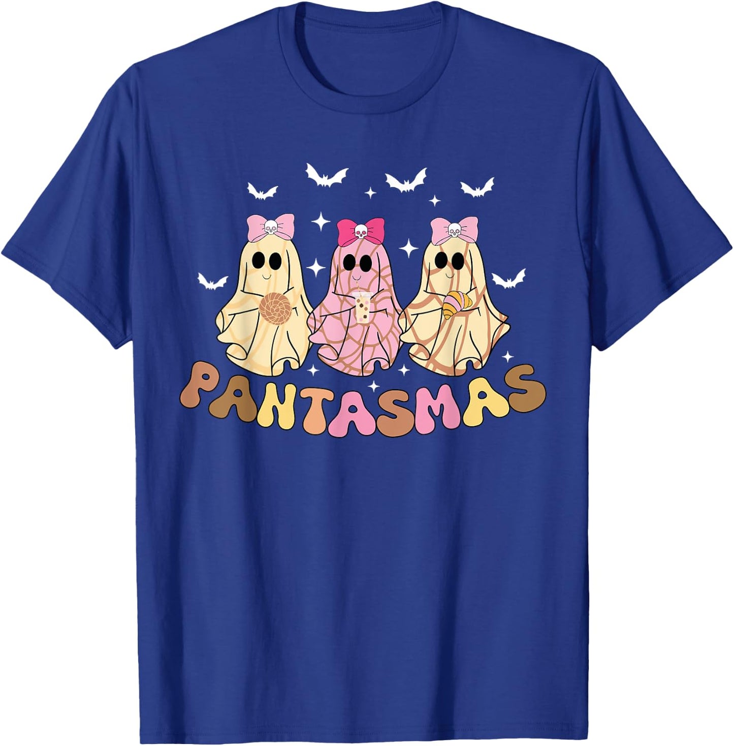 Pantasmas Funny Conchas Mexican Halloween Spooky ghosts T-Shirt - T-Shirt | Royal