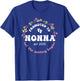 Promoted to Nonna Est 2025 Floral Spoiling Italian Grandma T-Shirt - T-Shirt | Royal
