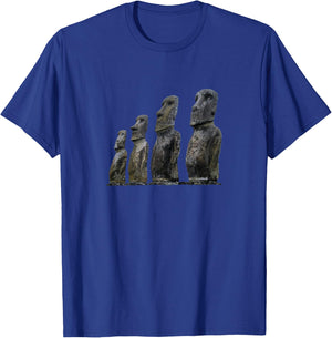 Easter Island Moai Statue Monolith World Mystery T-Shirt - T-Shirt | Royal
