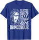 Glasses Makes Me Sexy Locs Makes Me Dangerous T-Shirt - T-Shirt | Royal