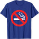 Non-smoking symbol T-Shirt - T-Shirt | Royal