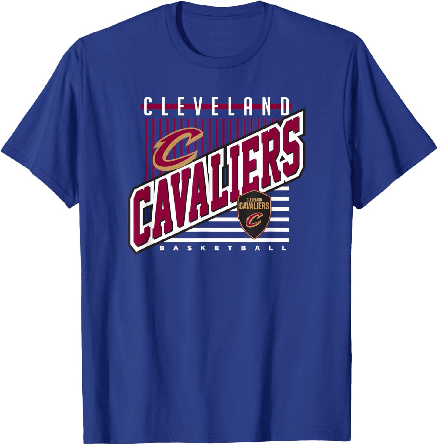 Cleveland Cavaliers NBA Rise Above - Men's Black Small T-Shirt - T-Shirt | Royal