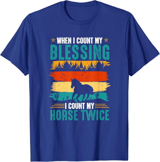 Funny Horse Riding Design Equestrian Quote Horse Lover T-Shirt - T-Shirt | Royal