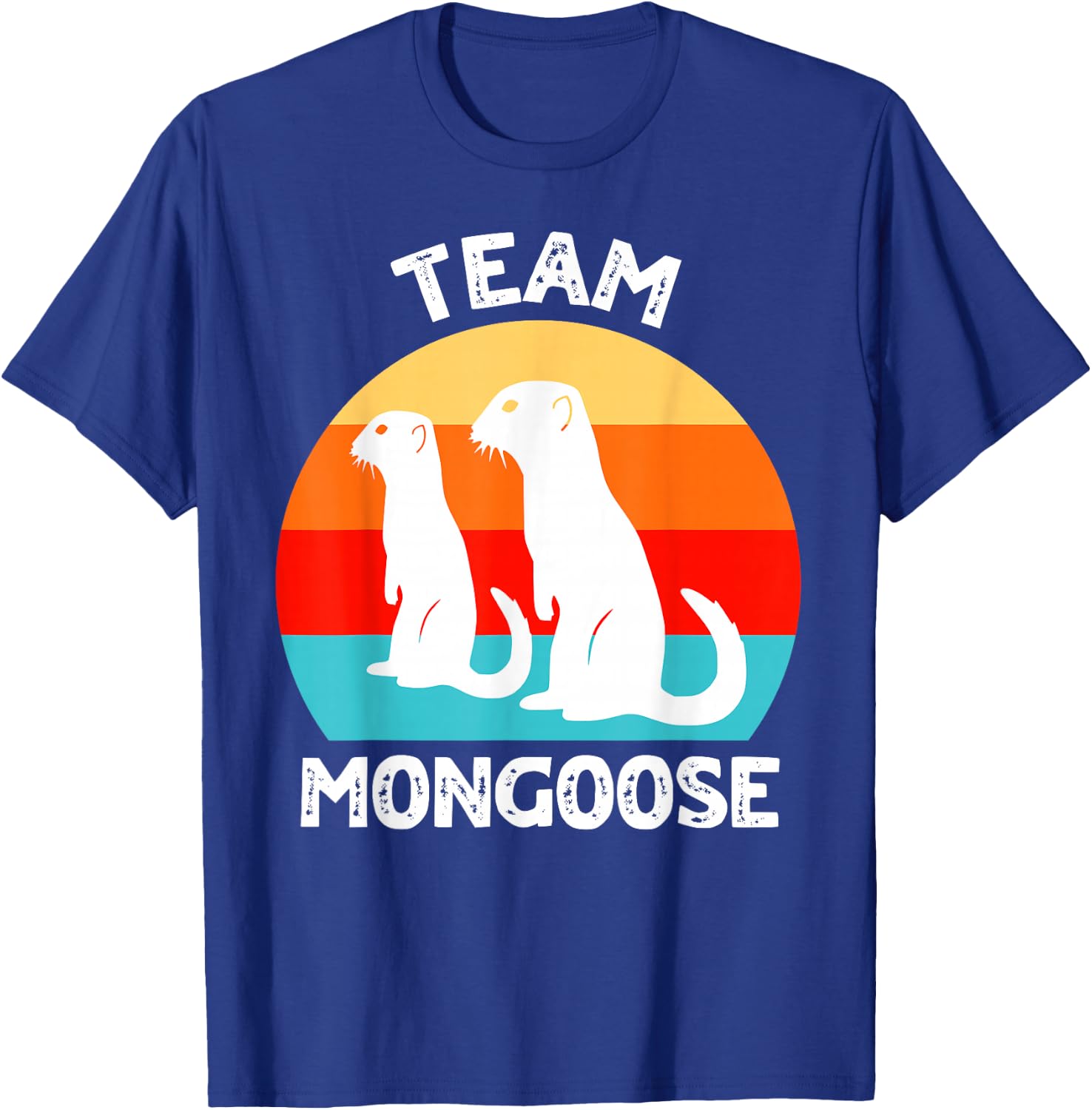 Funny Mongooses , Small, Black T-Shirt - T-Shirt | Royal