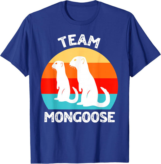 Funny Mongooses , Small, Black T-Shirt - T-Shirt | Royal