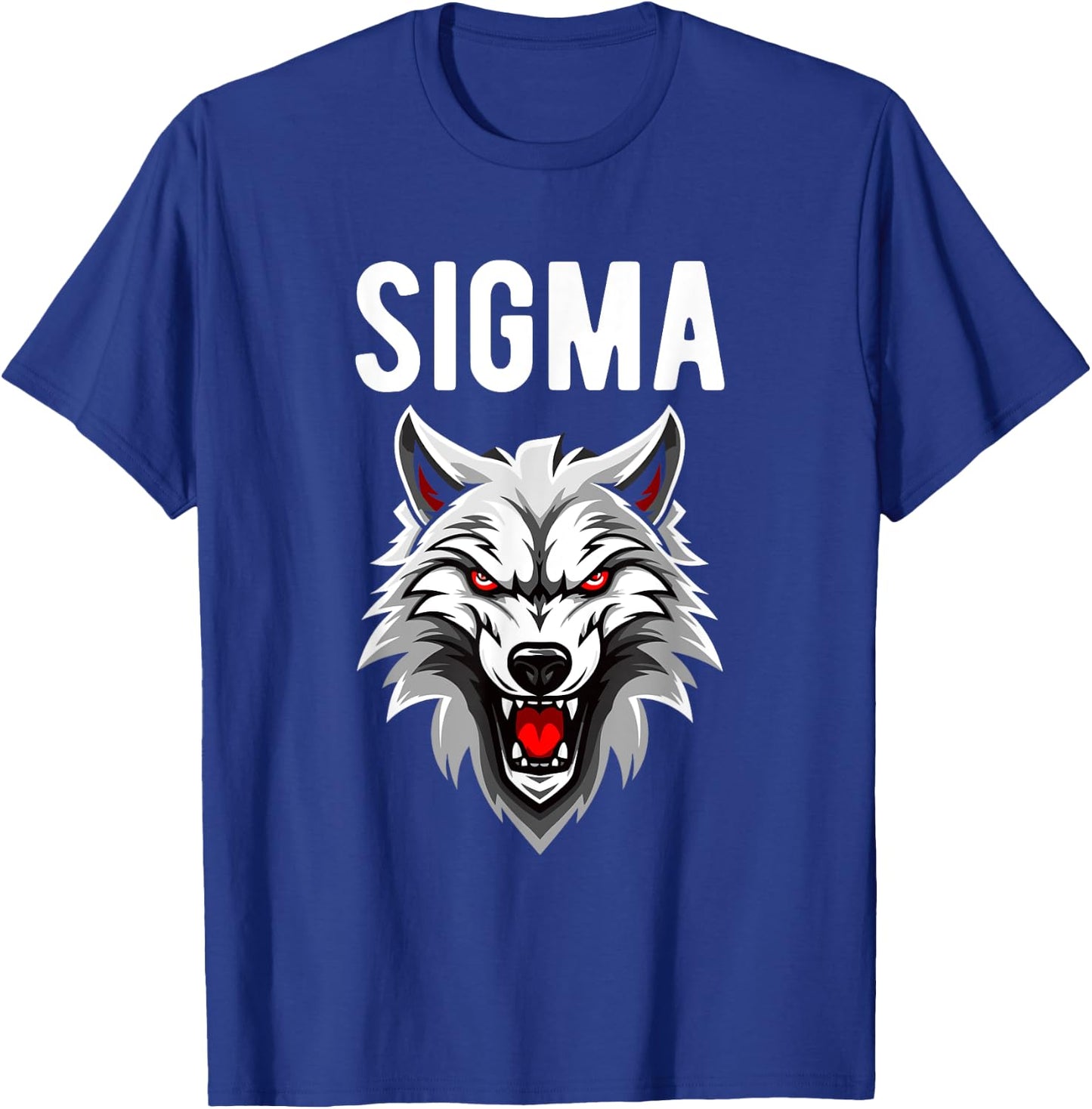 Lone Wolf Introvert Men Individualist Ironic Sigma Male T-Shirt - T-Shirt | Royal