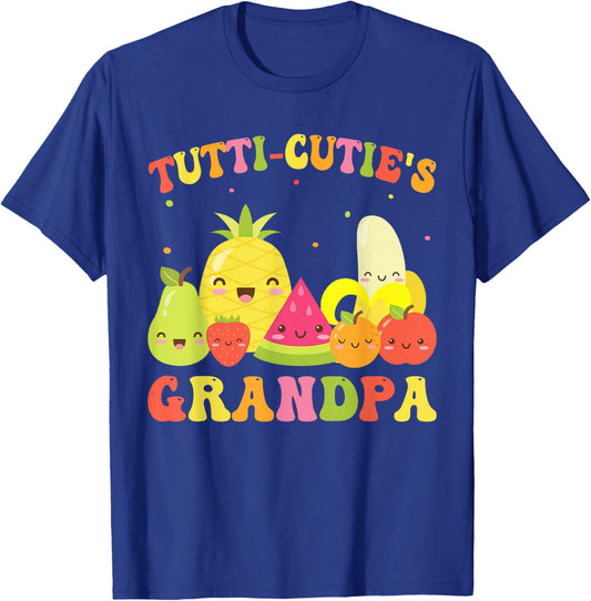 Tutti Frutti Grandpa Birthday Family Outfit Twotti T-Shirt - T-Shirt | Royal
