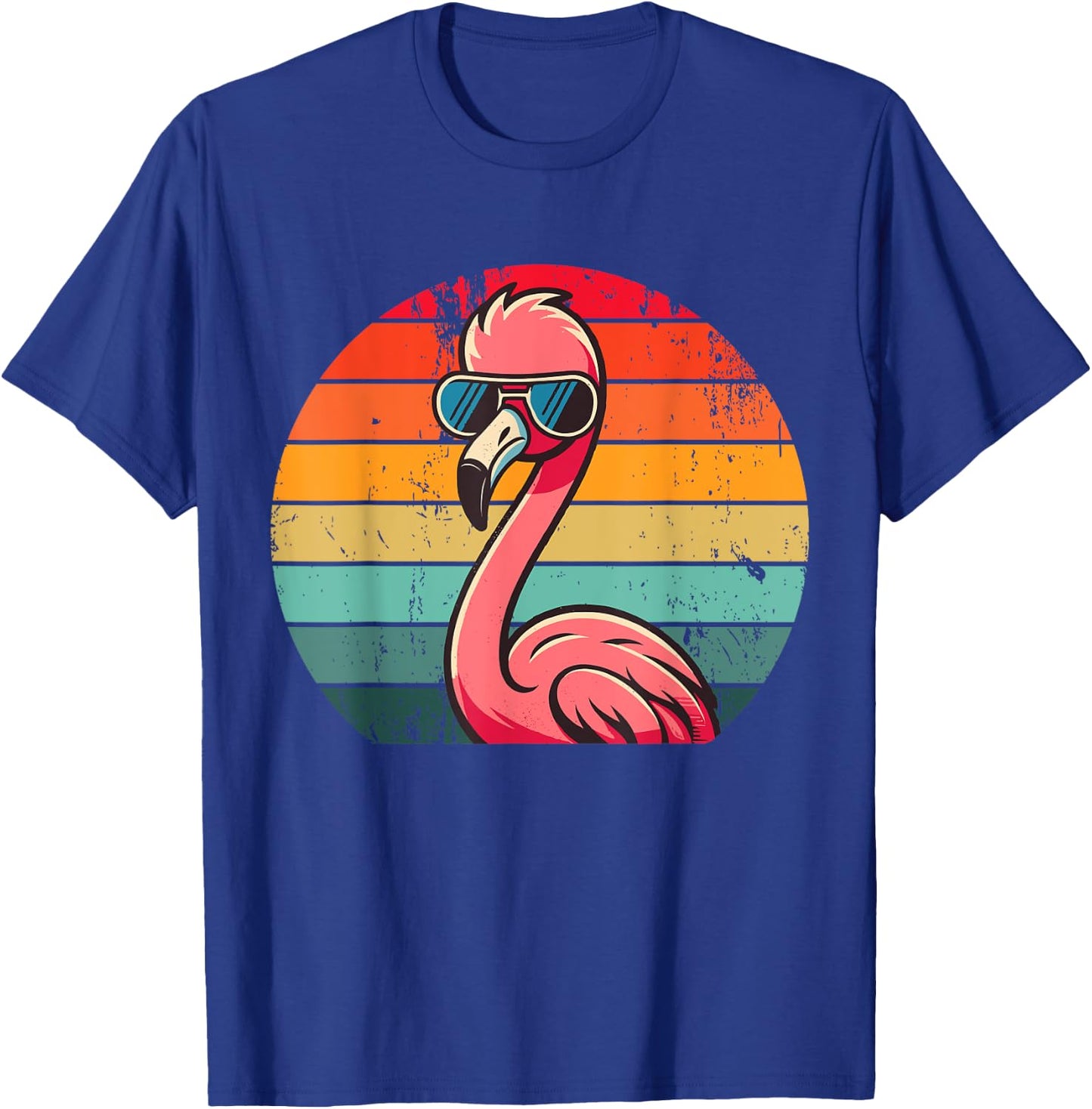 Pink Flamingo in Sunglasses Men Women Kids Funny Flamingo T-Shirt - T-Shirt | Royal