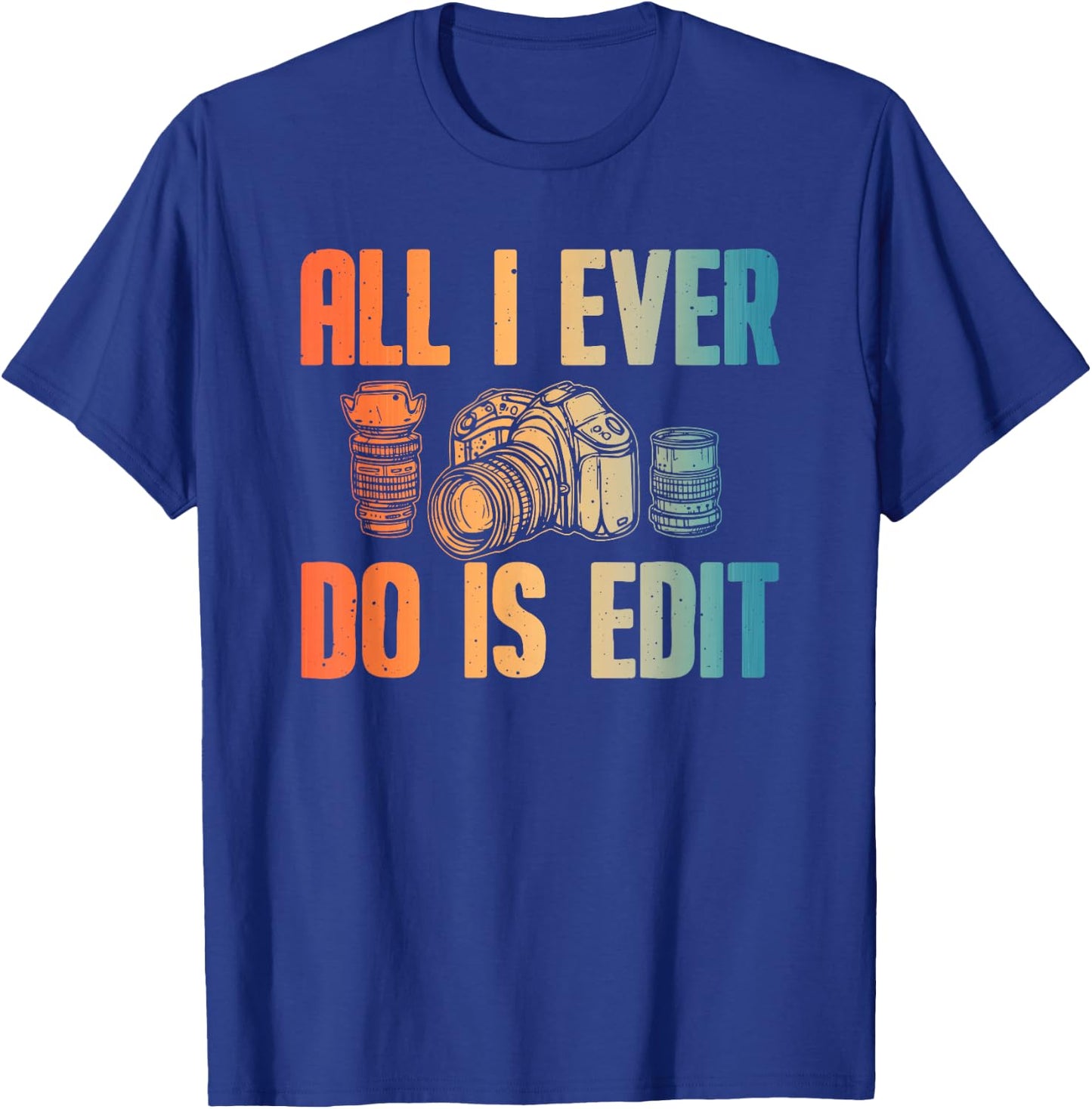 Cool Photography Art Women Photographer Camera Lover T-Shirt - T-Shirt | Royal