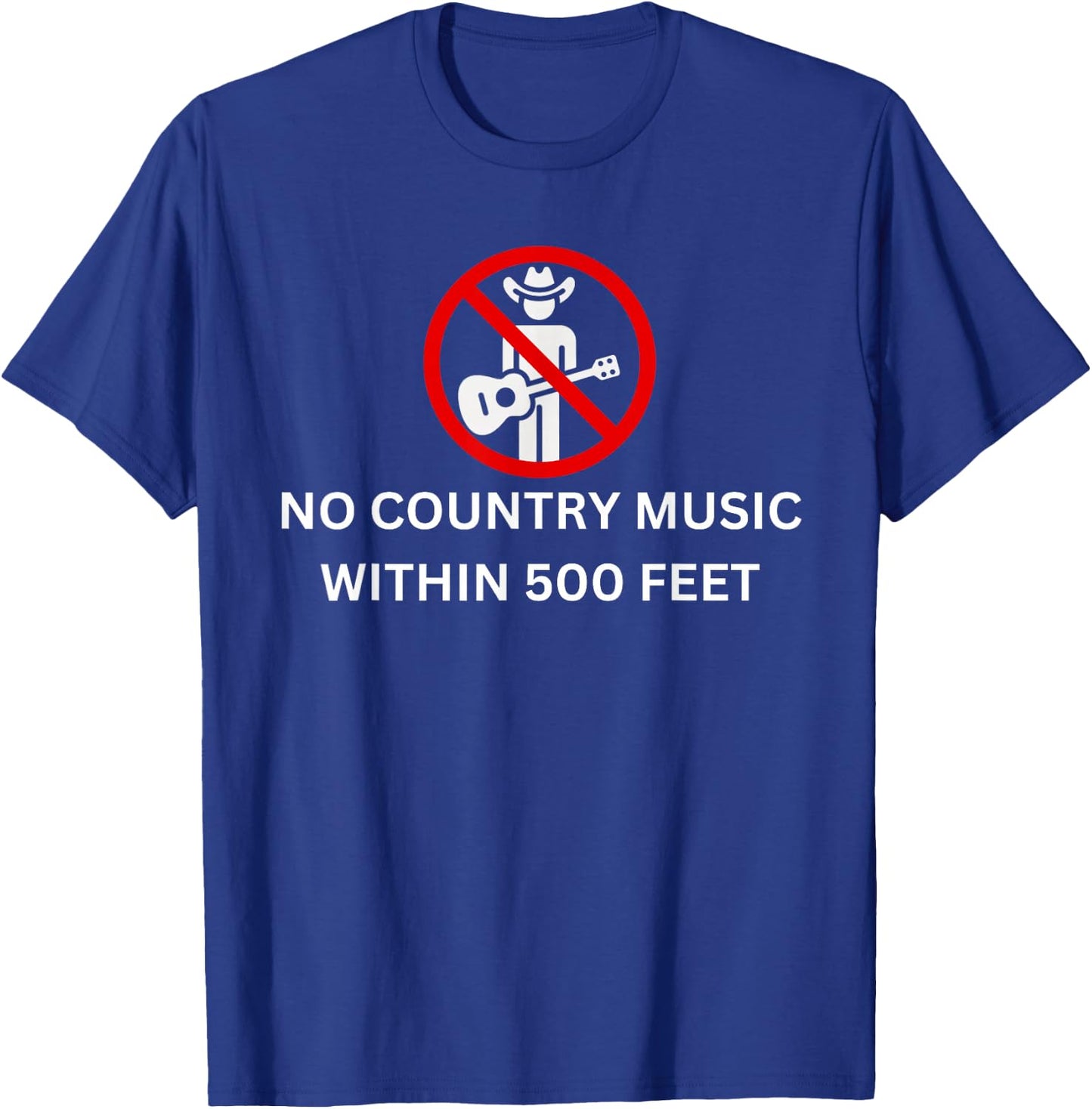 Funny Country Music Sucks I Hate Pop Country T-Shirt - T-Shirt | Royal