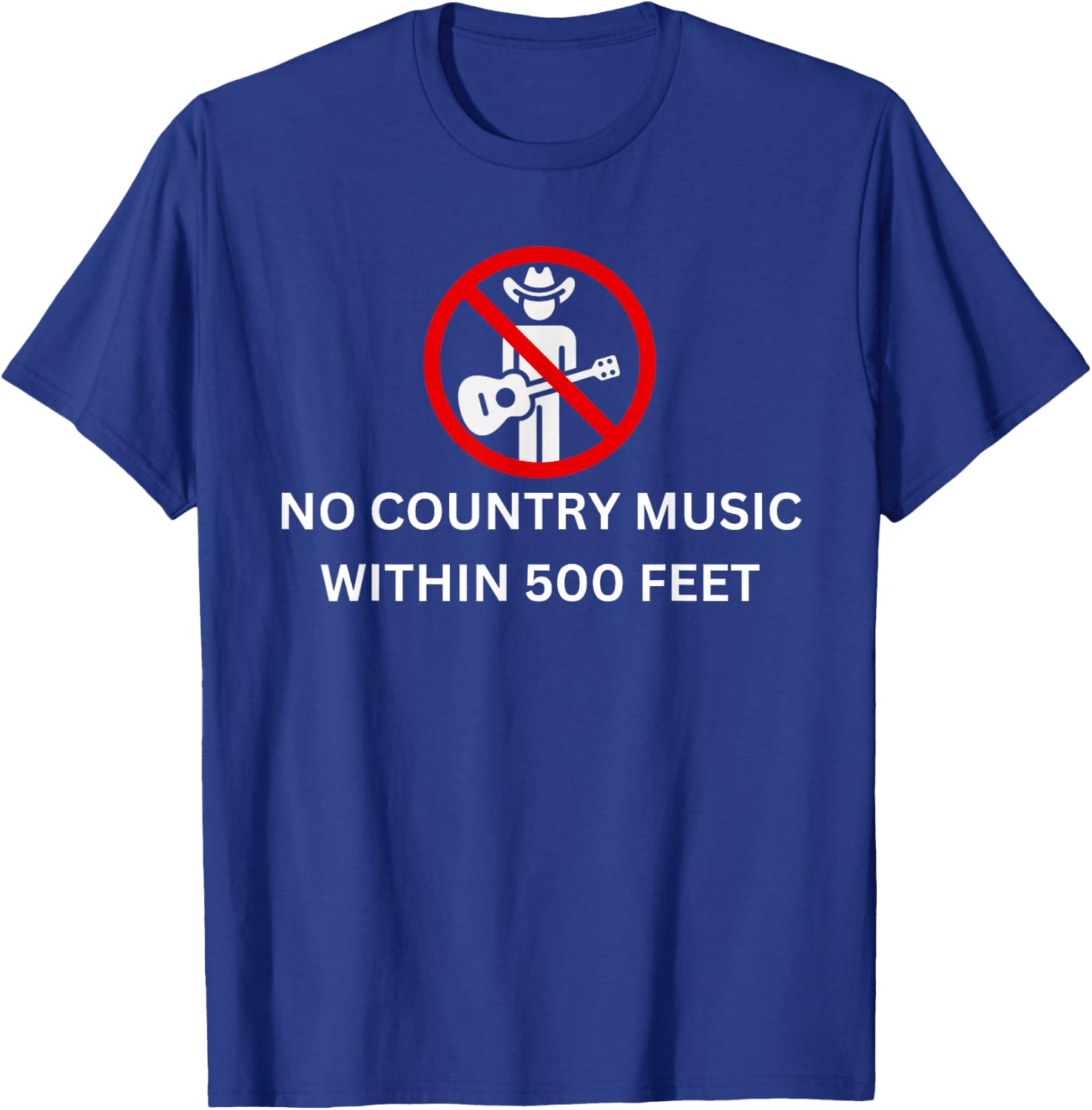 Funny Country Music Sucks I Hate Pop Country T-Shirt - T-Shirt | Royal