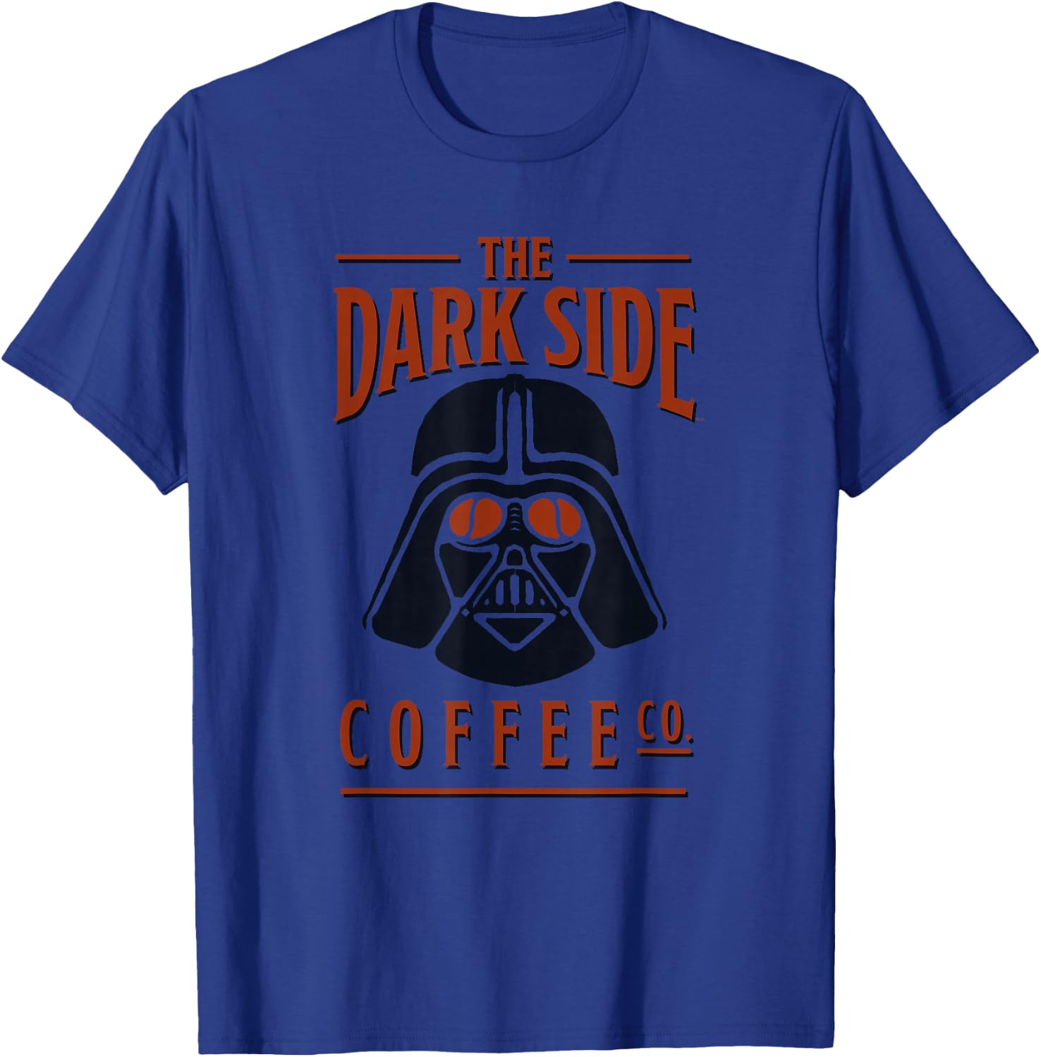 Star Wars Darth Vader The Dark Side Coffee Co Logo Funny T-Shirt - T-Shirt | Royal