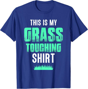 Touch Grass Outside Funny Meme Joke Touch Grass T-Shirt - T-Shirt | Royal