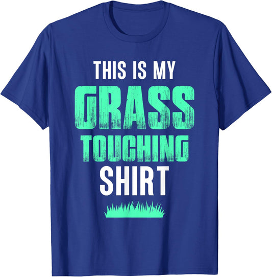 Touch Grass Outside Funny Meme Joke Touch Grass T-Shirt - T-Shirt | Royal