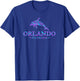 Orlando Florida Tie Dye Dolphin Girls Boys Vacation Souvenir T-Shirt - T-Shirt | Royal