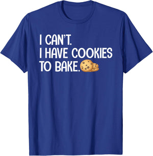 Cute Cookie Baking Design Women Cookie Baker Baking T-Shirt - T-Shirt | Royal
