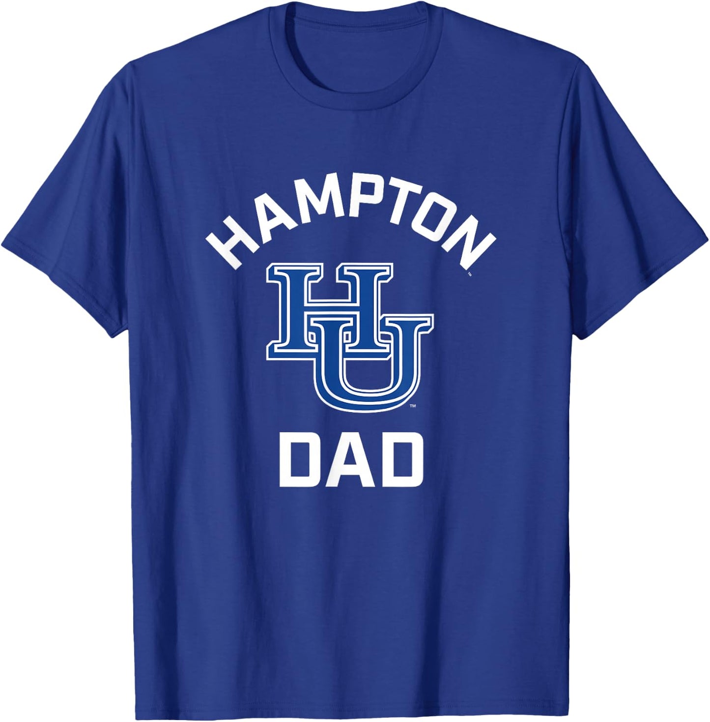 Hampton University Pirates Arched Dad T-Shirt - T-Shirt | Royal