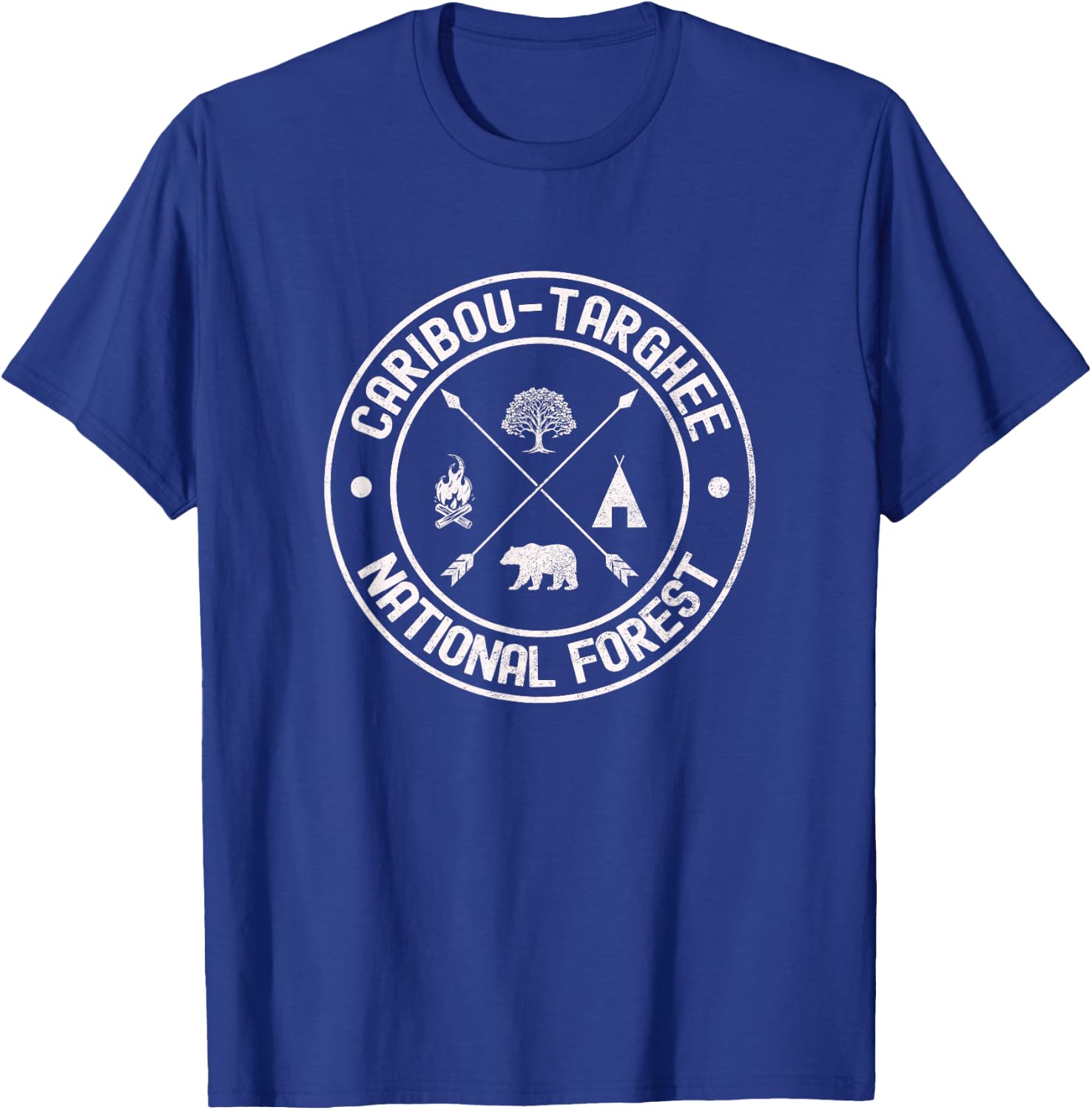 Caribou-Targhee National Forest Adventure Explorer Design T-Shirt - T-Shirt | Royal