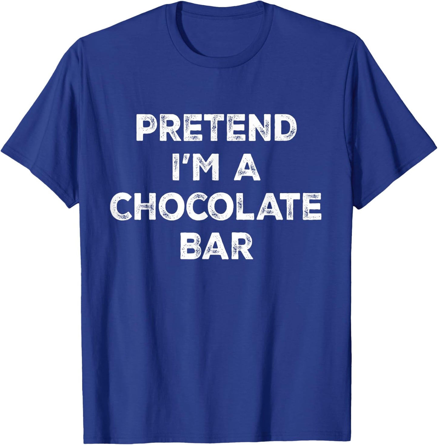 Pretend I'm A Chocolate Bar Lazy Halloween Costume T-Shirt - T-Shirt | Royal