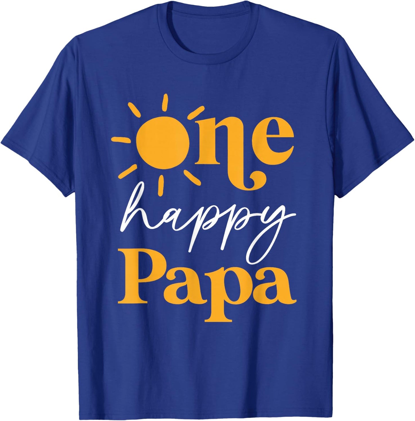 One Happy Papa of The Birthday First Trip Around the Sun T-Shirt - T-Shirt | Royal