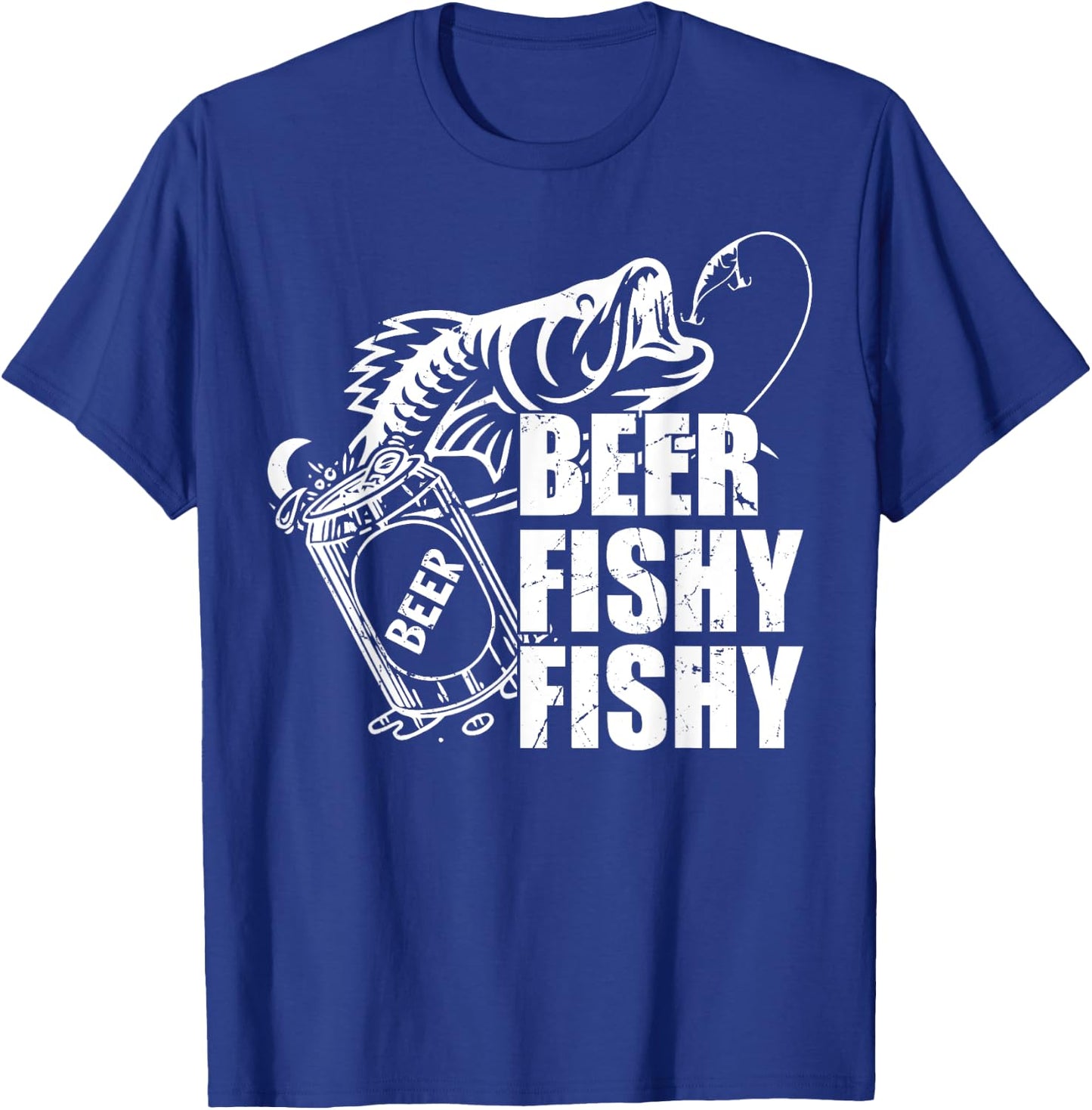 Beer Fishy Fishy Funny Fishing Drinking Birthday Gifts T-Shirt - T-Shirt | Royal
