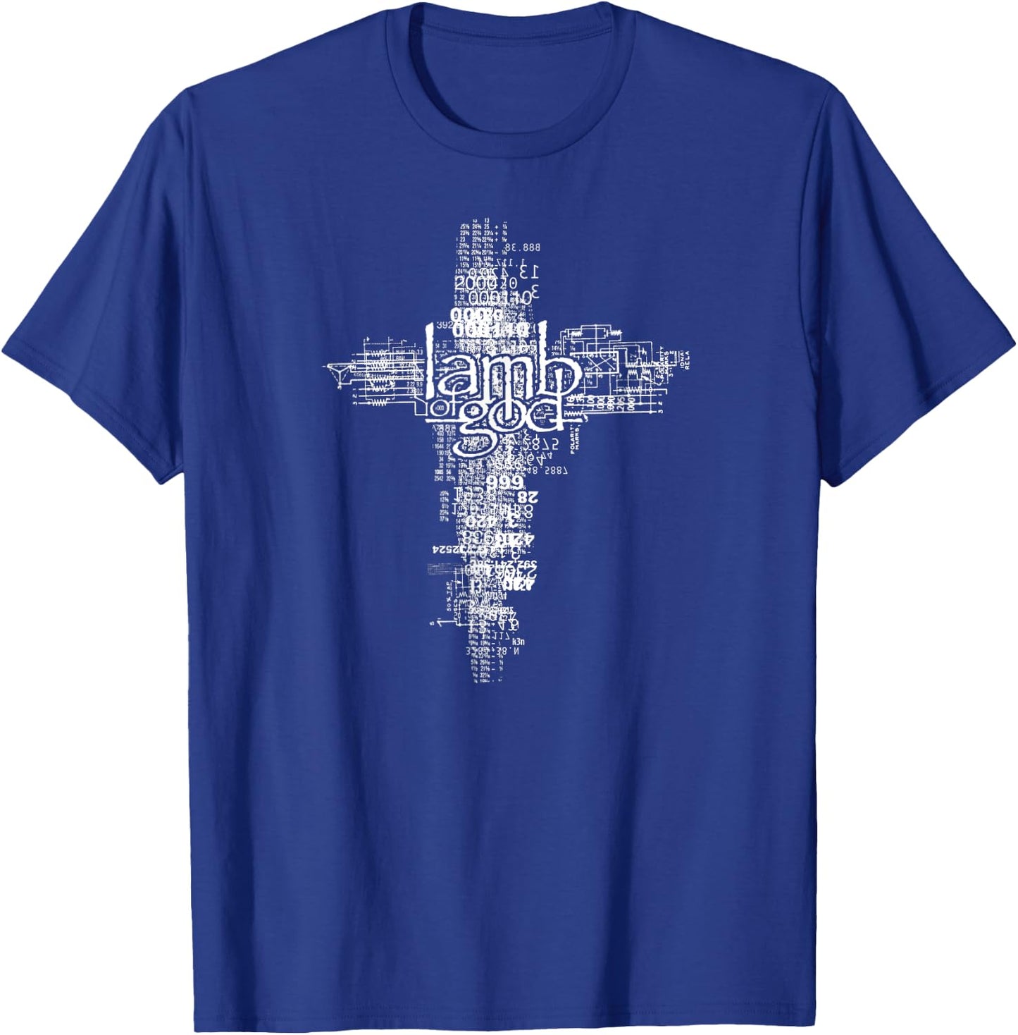 Lamb of God – Tech Cross T-Shirt - T-Shirt | Royal
