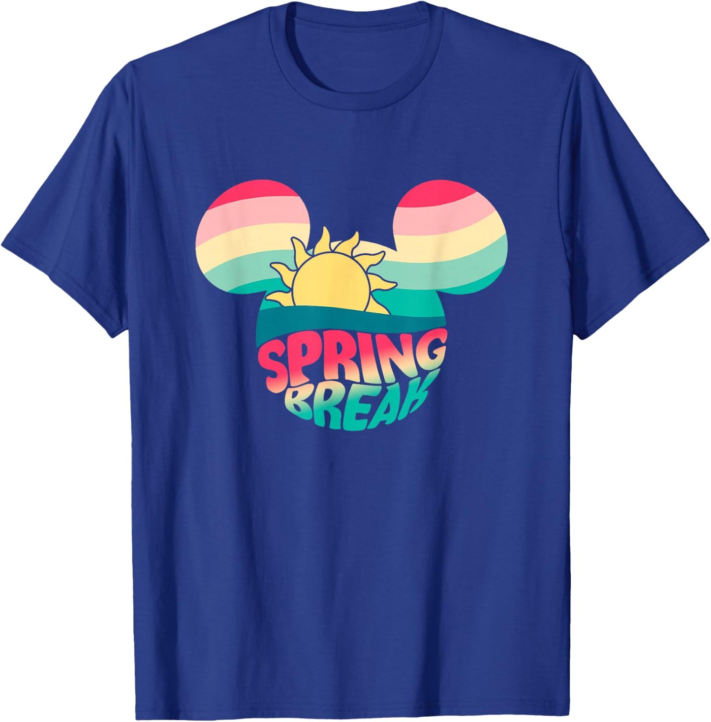 Disney Mickey And Friends Spring Break Mickey Silhouette T-Shirt - T-Shirt | Royal