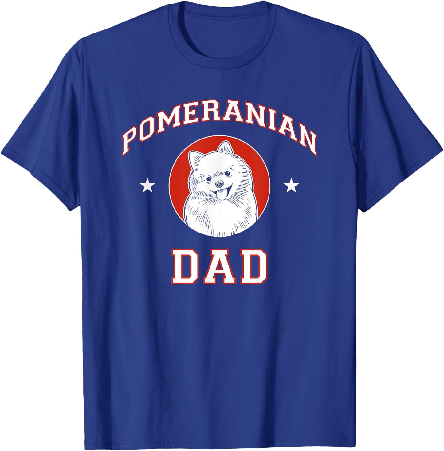 Pomeranian Dad Dog Father T-Shirt - T-Shirt | Royal