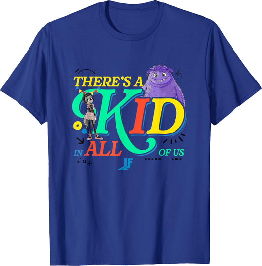 IF Movie There's A Kid In All Of Us Sketch Doodle Logo T-Shirt - T-Shirt | Royal
