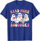 Cute Ghost Book Read More Books Funny Teachers Halloween T-Shirt - T-Shirt | Royal