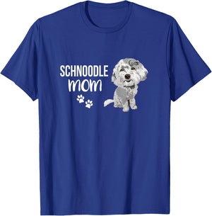 Schnoodle Mom Design Funny Cute Dog Schnauzer Poodle Mix Men Women Kids T-Shirt - T-Shirt | Royal