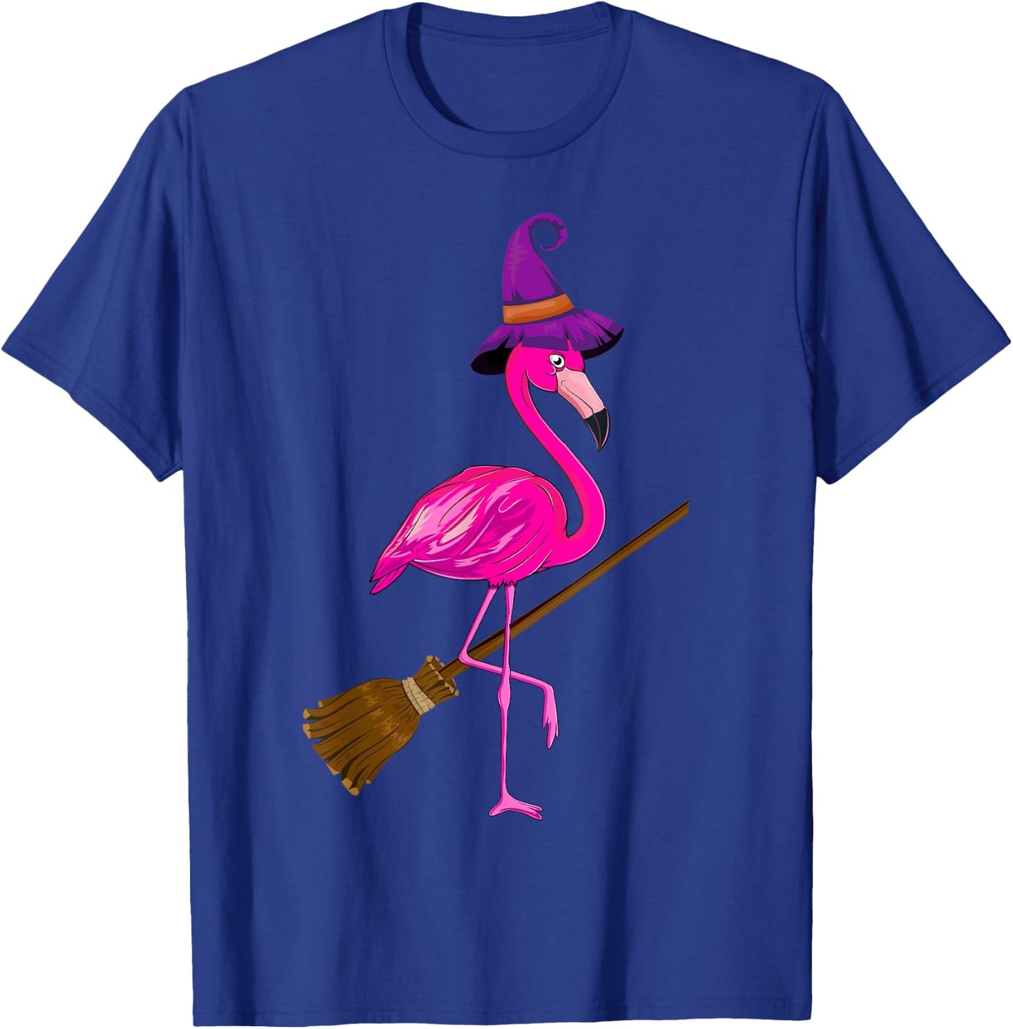 Happy Halloween Pumpkin Flamingo - Flamingo Lover Halloween T-Shirt - T-Shirt | Royal