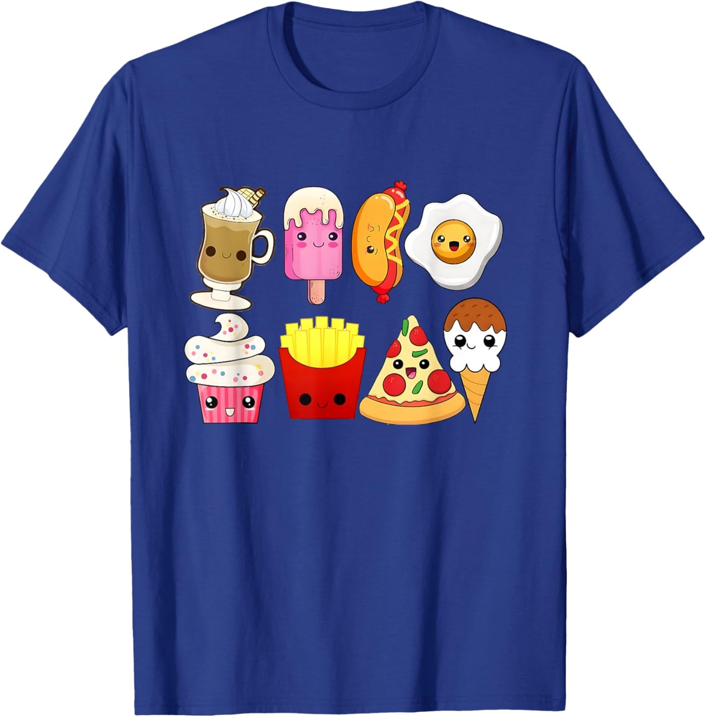 Cute Fast Food Lover Food Lover Gift Men Women Boy Girl T-Shirt - T-Shirt | Royal