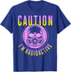 Caution I'm Radioactive Funny Cancer Warrior Chemo Radiation T-Shirt - T-Shirt | Royal