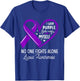 I Wear Purple For Myself Lupus Awareness Purple Ribbon T-Shirt - T-Shirt | Royal