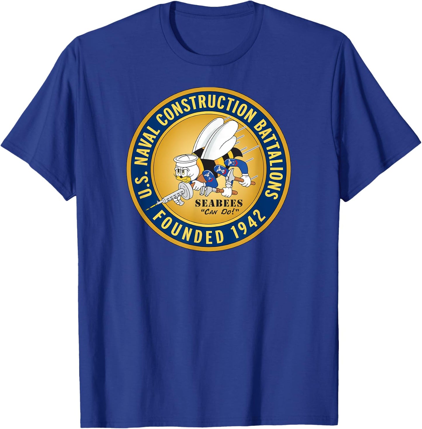 U.S Naval Construction Battalions T-Shirt - T-Shirt | Royal